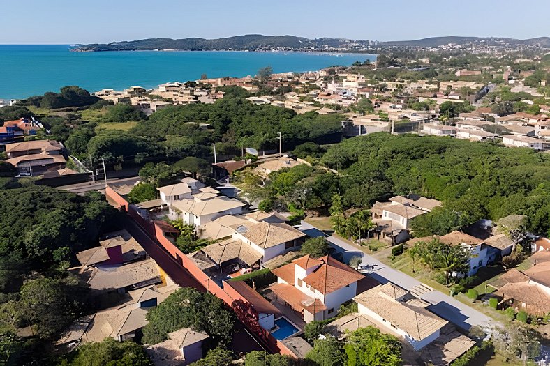 Casa para 14 com piscina privativa perto da Praia de Manguin