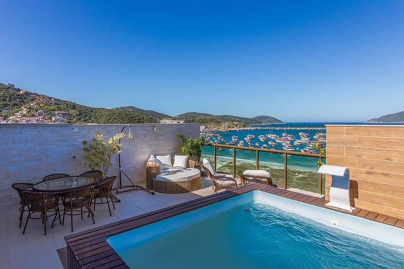 Luxury Penthouse at Praia dos Anjos for 10